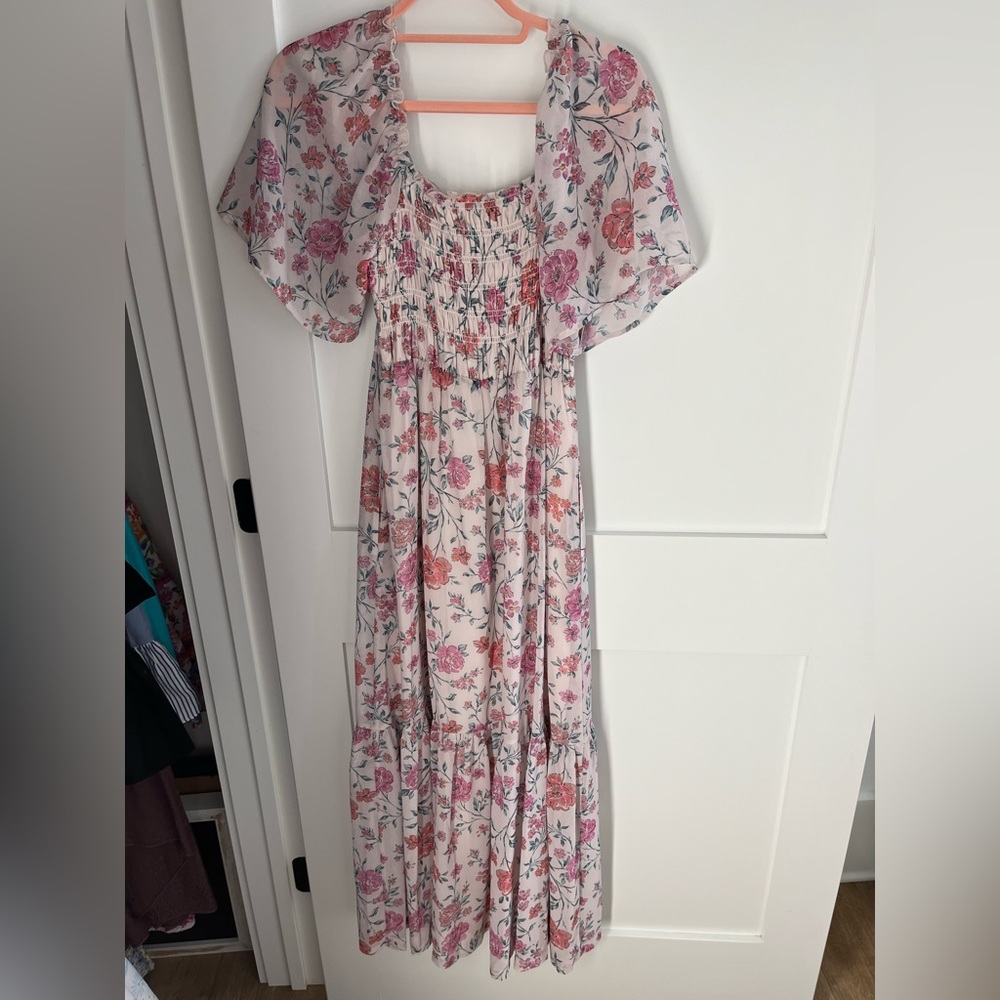 NEVER WORN flowy floral maxi dress by Saltwater Luxe